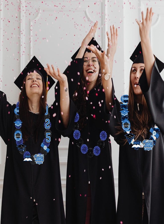 80UncleKimby Blue and Black Graduation Decorations 2025 DIY Flowers Leis Making Kit - Hawaiian Congrats Grad Necklaces Party Supplies(Assembly Needed) - Image 4